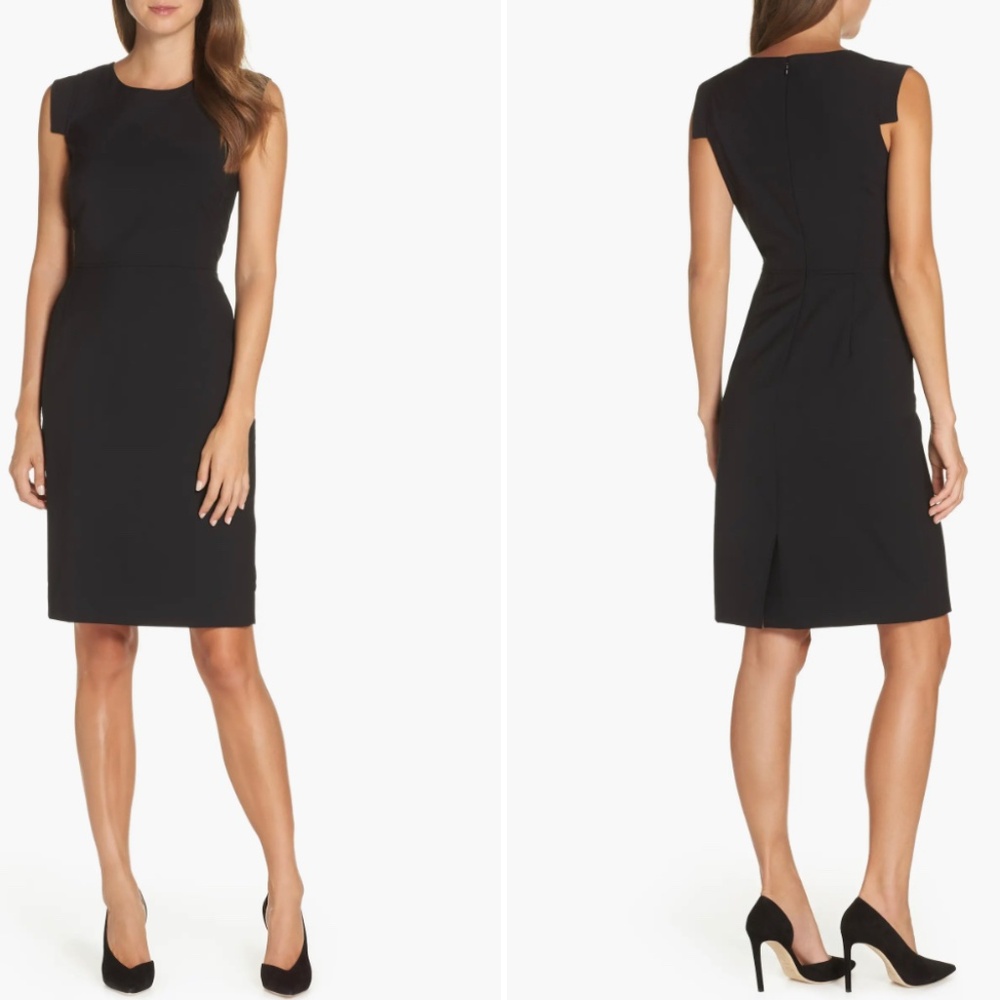J. Crew NEW Wool Resume Black Stretch Italian Sheath Dress Career Work Sz 6 NWT